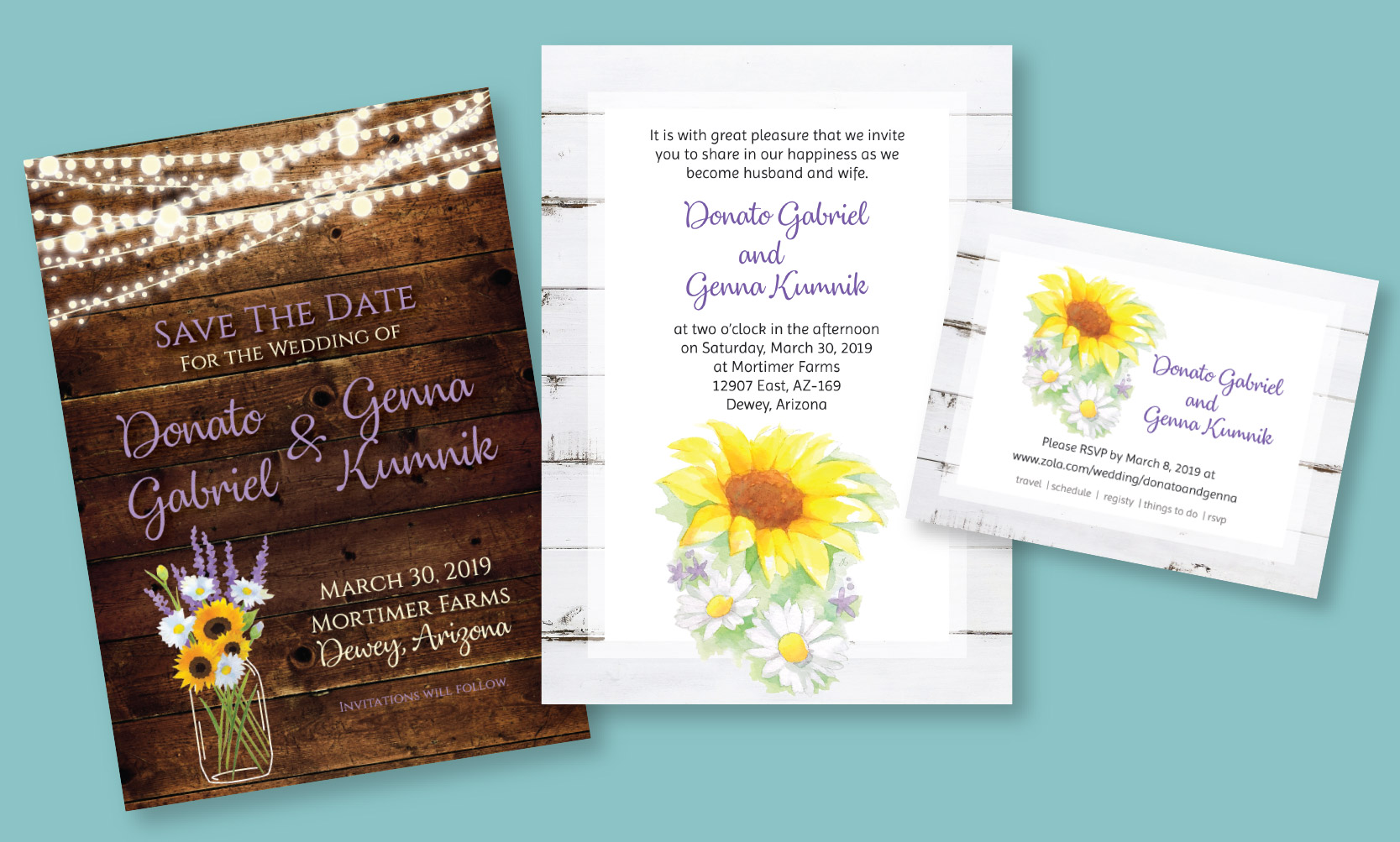 custom wedding invitations